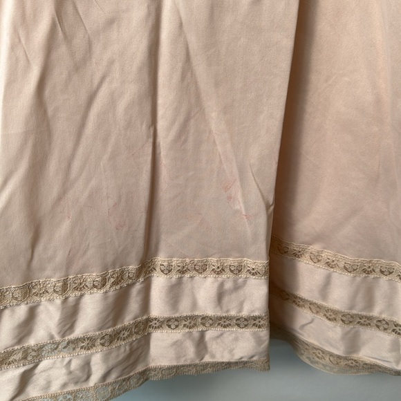 Vintage GayMode Full Length Tan Nylon Dress Slip Lingerie Chemise Size 36/14 - Picture 5 of 7